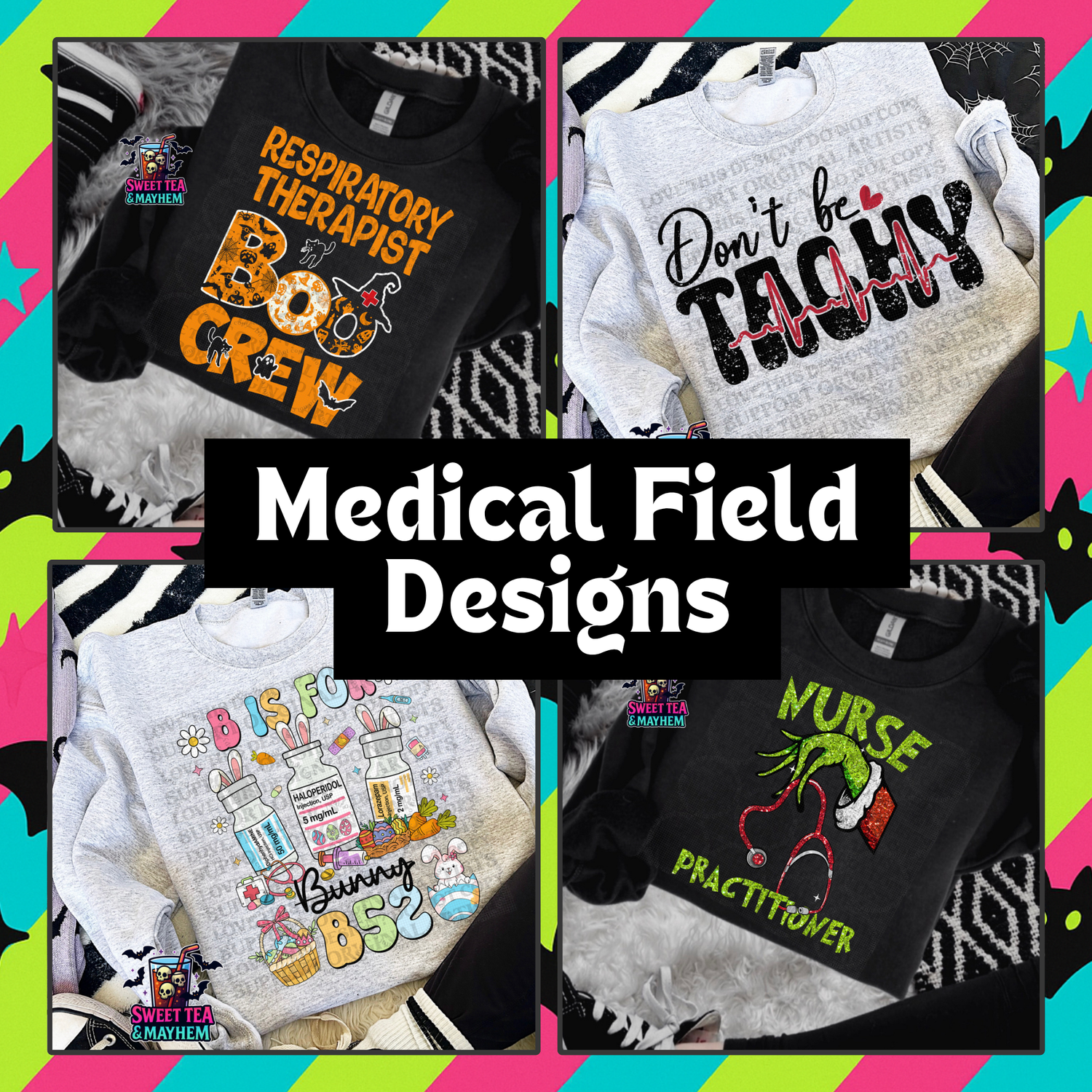 Medical Field Crewneck Designs