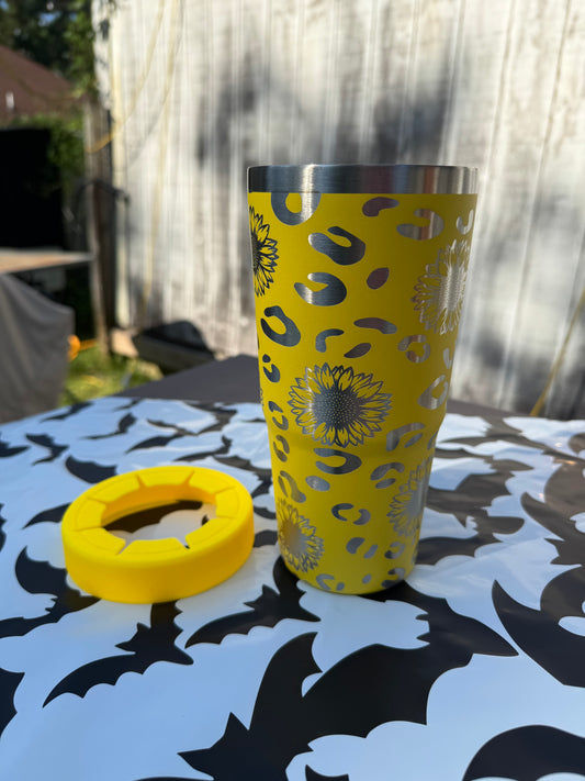 Leopard & Sunflowers