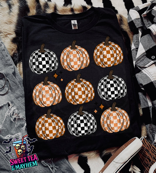 Checkered Pumpkin Grid