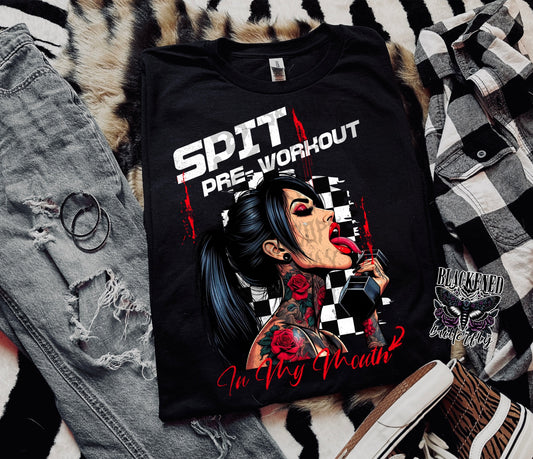 Spit Pre-Workout In My Mouth