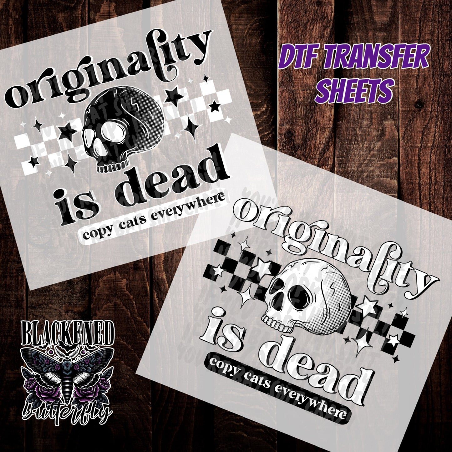 Originality Is Dead Copy Cats Everywhere (Black or White)