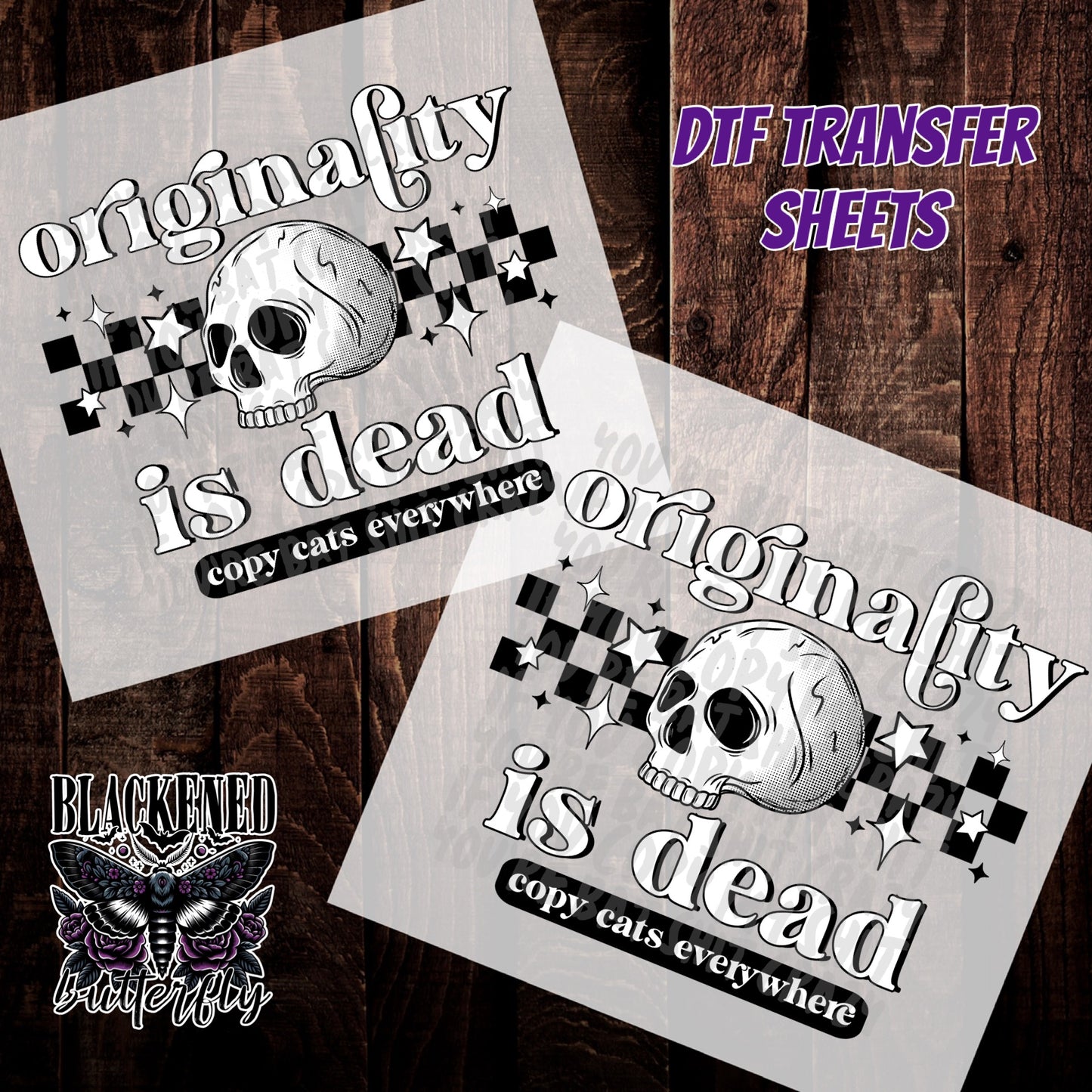Originality Is Dead Copy Cats Everywhere (Black or White)