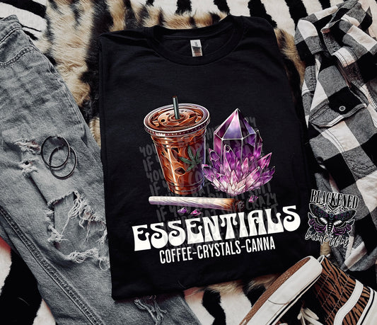 Essentials Coffee, Crystals, Canna