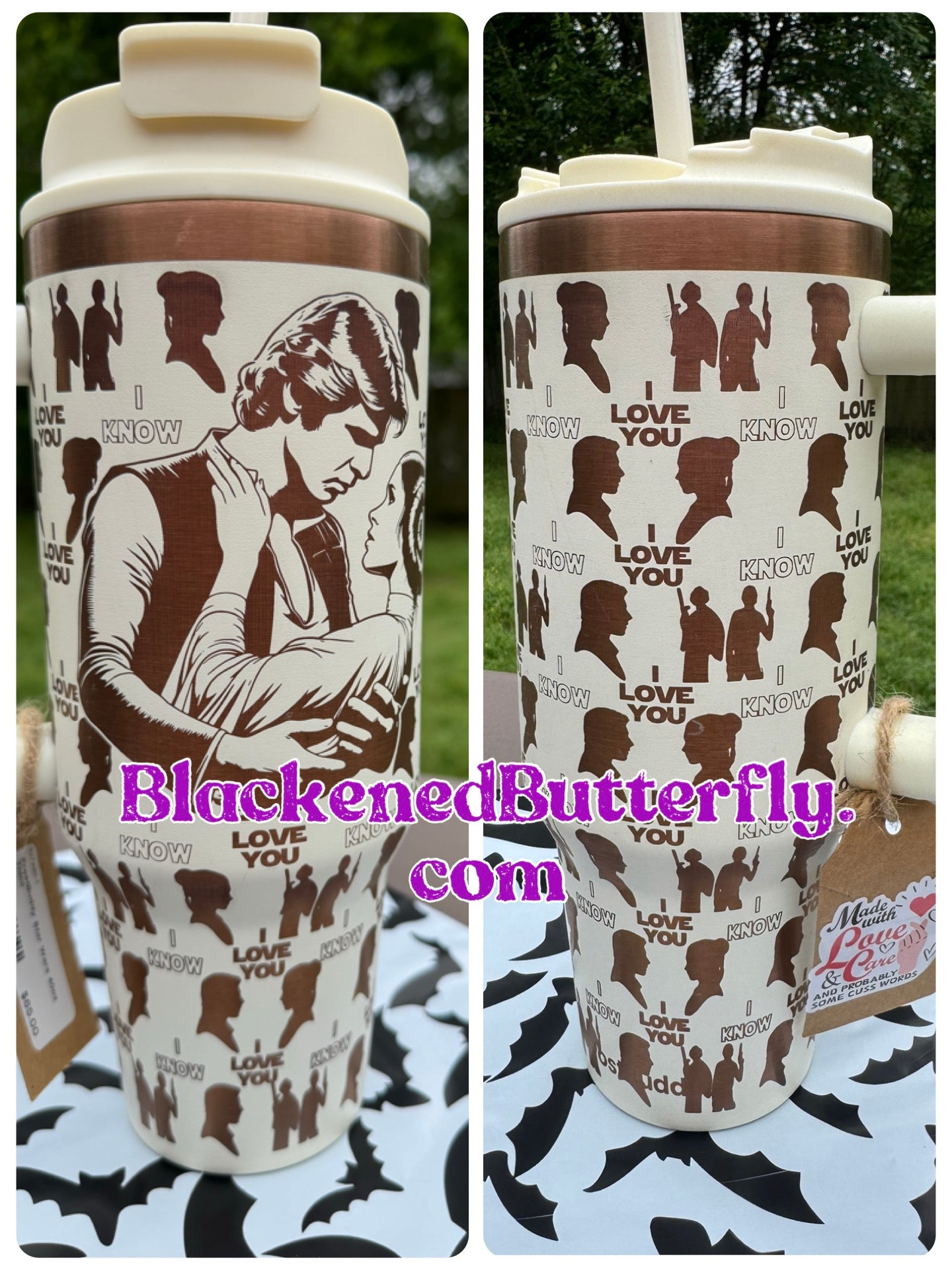 I love you, I know Engraved Tumbler