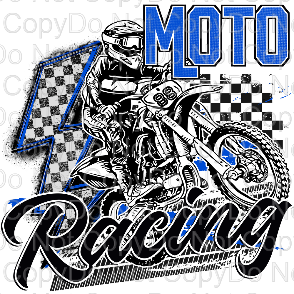 Moto racing (Blue)