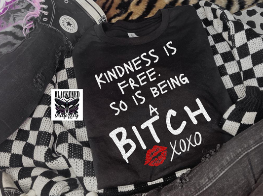 Kindness Is Free So Is Being A Bitch