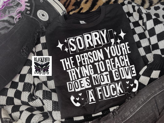 Sorry, Does Not Give A Fuck