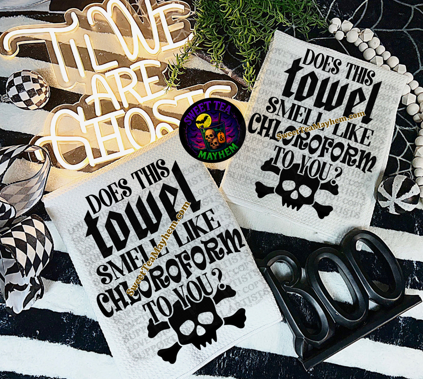 Does This Towel Smell Like Chloroform To You - Skull