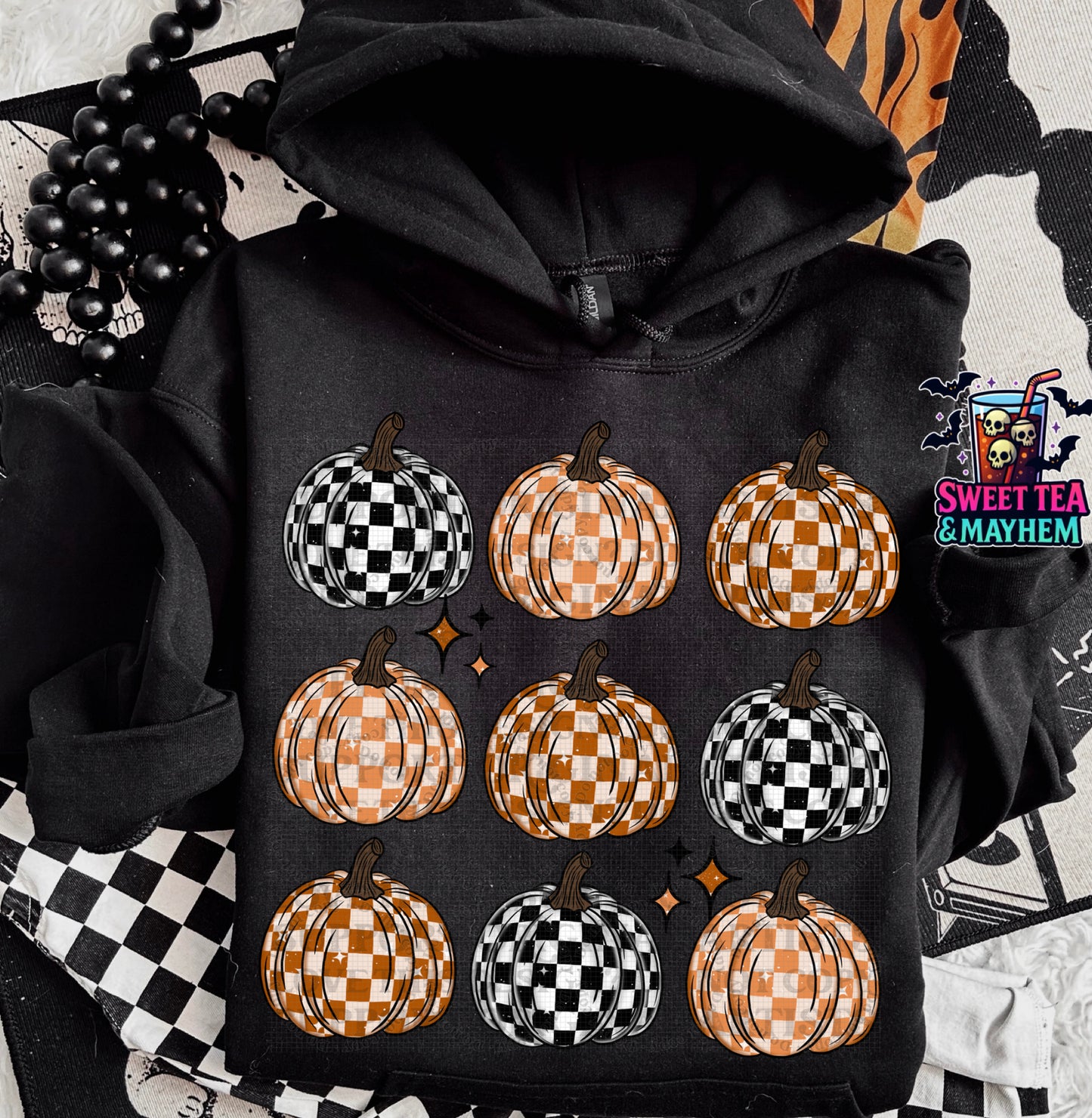 Checkered Pumpkin Grid