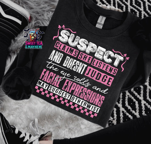 Suspect Claims She Listens And Doesn’t Judge- Eye Rolls