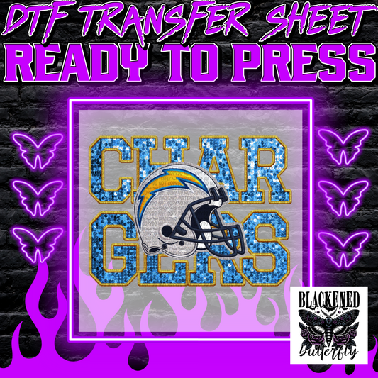 Los Angeles Chargers Faux Embroidery