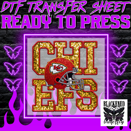 Kansas City Chiefs Faux Embroidery