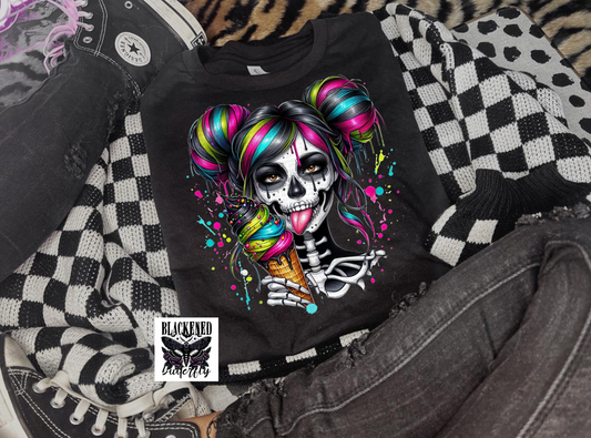 Ice Cream Skeleton Girl