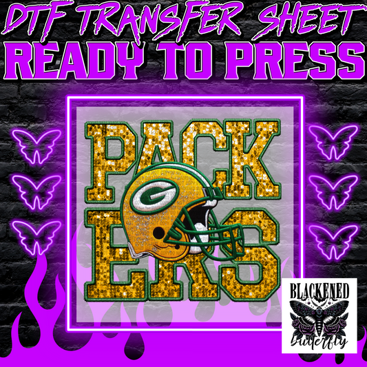Green Bay Packers Faux Embroidery